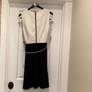 Calvin Klein black and cream dress size 10